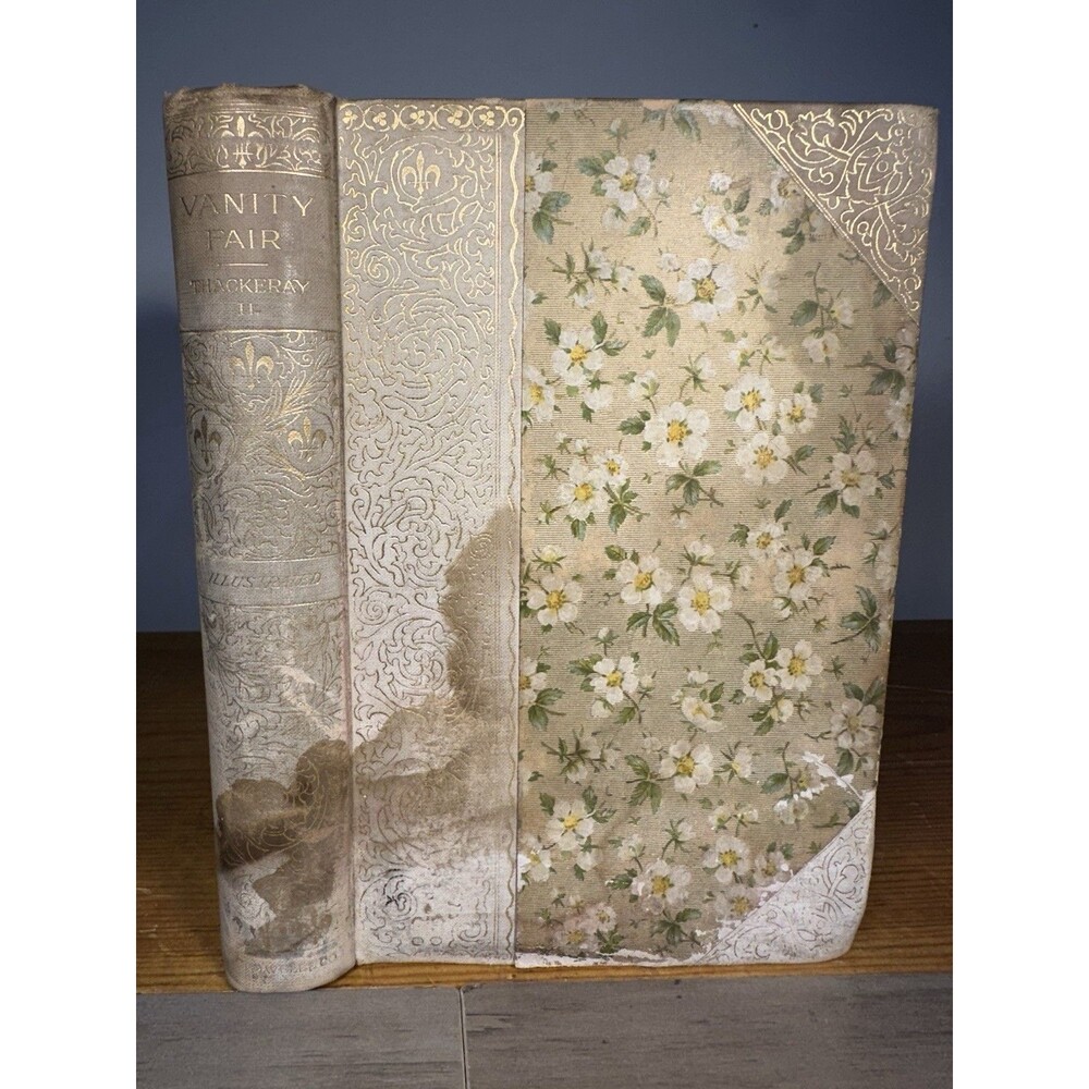Vanity Fair Vol II William Makepeace Thackeray Illustrated 1893 Crowell Decor Hc